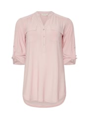 M&Co Pink Leopard Print Pocket Detail Blouse - Image 4 of 5