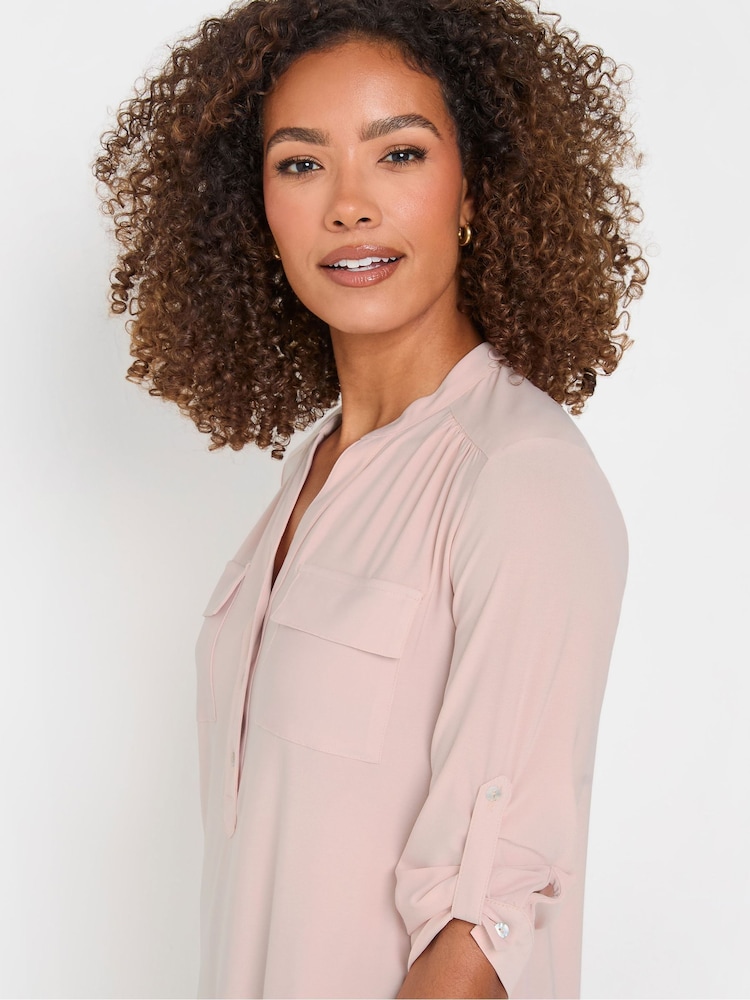 Pink - M&Co Leopard Print Pocket Detail Blouse - Bild 5 von 5 Pink - M&Co Leopard Print Pocket Detail Blouse - Bild 5 von 5
