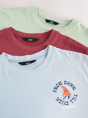 Green/Blue/Red - Regular - Impresión gráfica Camisetas Pack 3 - Imagen 12 de 12