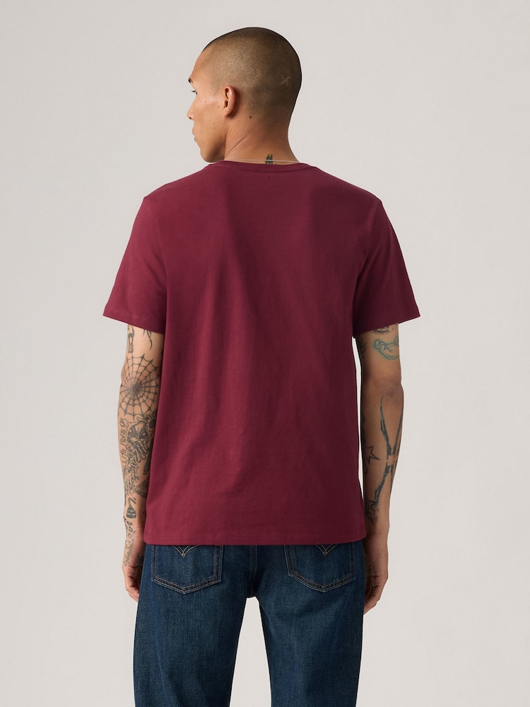 Levi's® Tawny Port Original Housemark T-Shirt - Image 2 of 4 Levi's® Tawny Port Original Housemark T-Shirt - Image 2 of 4