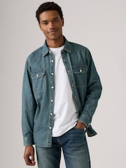 Levi's® Blue Jackson Worker Denim Shirt - Image 1 of 6