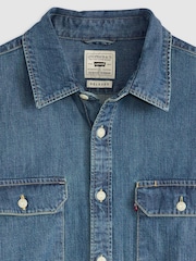 Levi's® Blue Jackson Worker Denim Shirt - Image 6 of 6