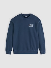 Levi's® Blue Relaxed Graphic Print Crew Sweatshirt - Image 5 of 6