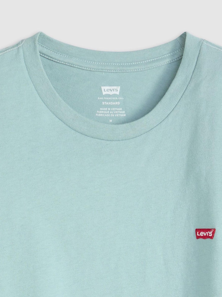 Levi's® Stone Blue Original Housemark T-Shirt - Image 6 of 6 Levi's® Stone Blue Original Housemark T-Shirt - Image 6 of 6