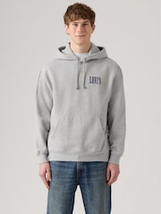 Levi's Grey Relaxed Backprint Hoodie - Image 1 of 6