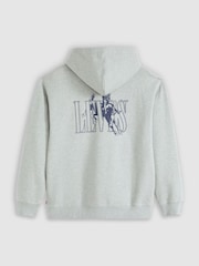 Levi's Grey Relaxed Backprint Hoodie - Image 6 of 6
