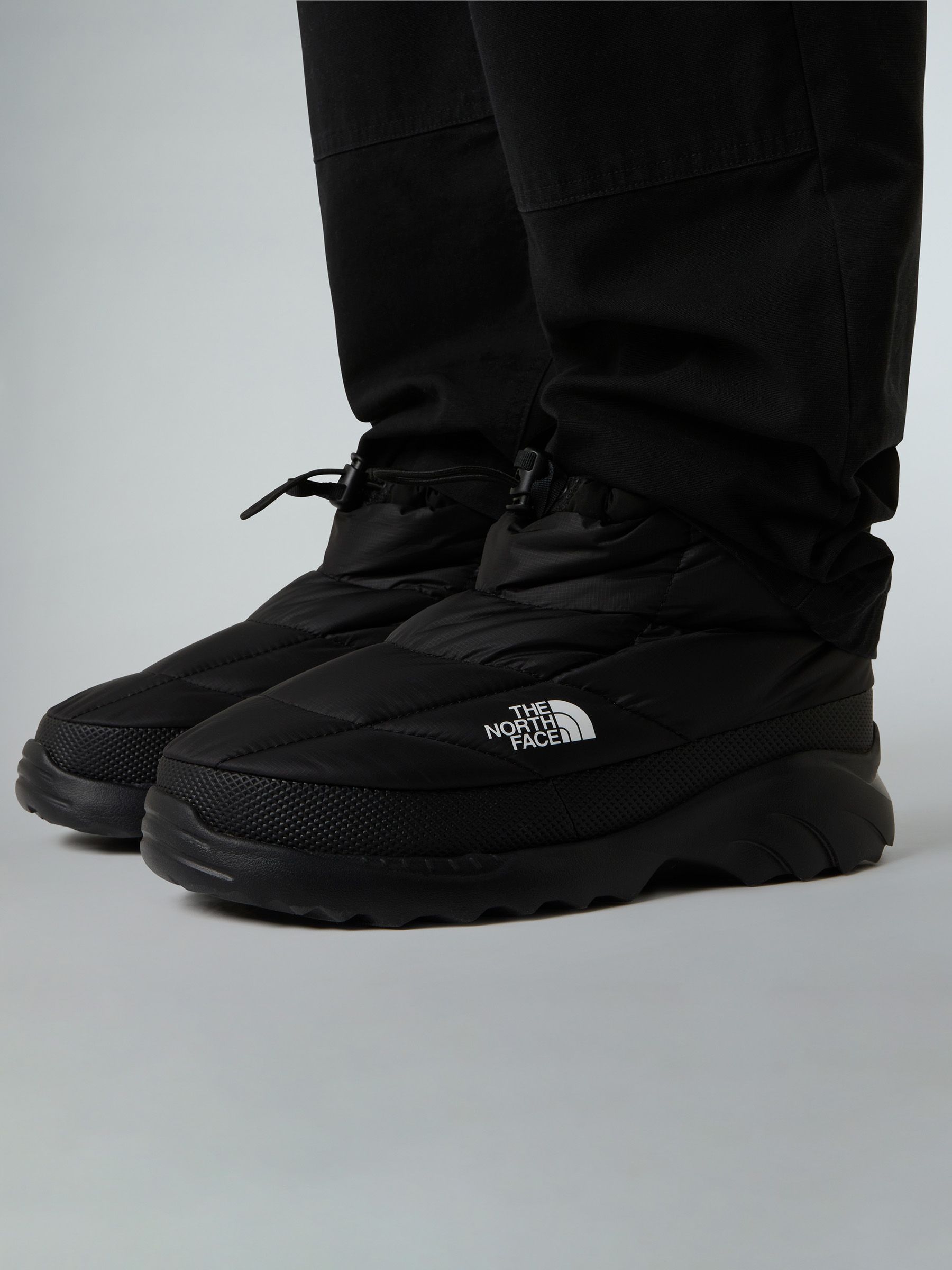Buy The North Face Black Nuptse Traction Chukka Padded Slipper