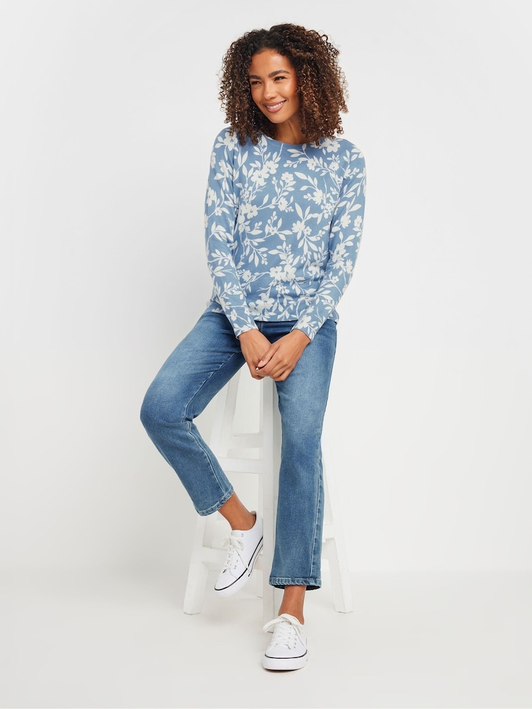 Blusa de gola redonda floral M&Co - Imagem 2 de 5