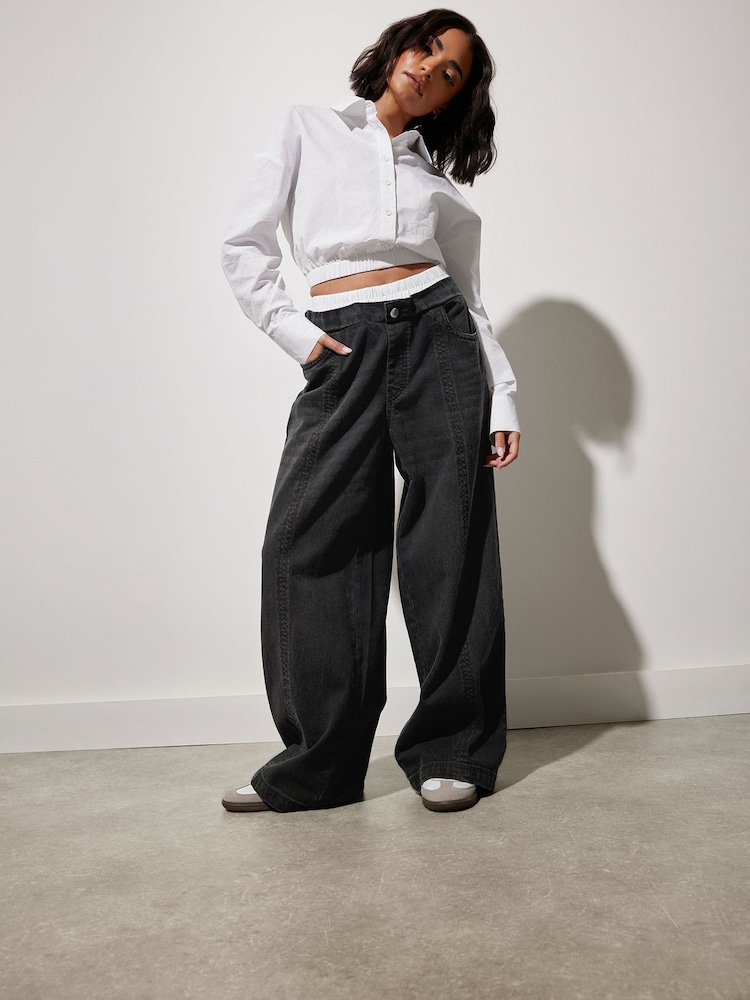 PixieGirl Petite White Elastic Waist Shirt - Image 5 of 6
