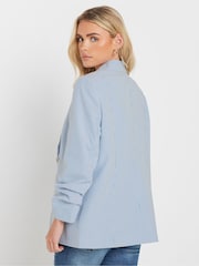 M&Co White Petite Stripe Seersucker Blazer - Image 4 of 5