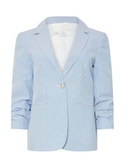 M&Co White Petite Stripe Seersucker Blazer - Image 5 of 5