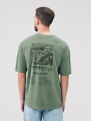 Khaki Green Pink Floyd - Corte estándar - Camiseta con estampado gráfico de banda - Imagen 1 de 8