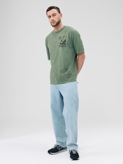 Khaki Green Pink Floyd - Corte estándar - Camiseta con estampado gráfico de banda - Imagen 2 de 8