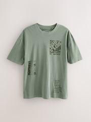 Khaki Green Pink Floyd - Corte estándar - Camiseta con estampado gráfico de banda - Imagen 5 de 8