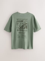 Khaki Green Pink Floyd - Corte estándar - Camiseta con estampado gráfico de banda - Imagen 6 de 8