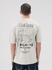 Stone Neutral Anime Graphic Print T-Shirt - Image 1 of 8