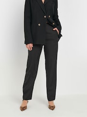Long Tall Sally Black Pleated Barrel Trousers - Image 4 of 5