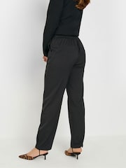 Long Tall Sally Black Pleated Barrel Trousers - Image 5 of 5