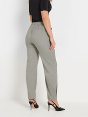 Long Tall Sally Grey Pleated Barrel Trousers - Image 4 of 5