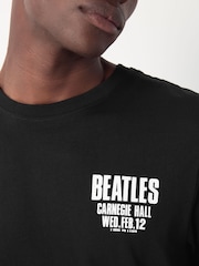 Beatles Black Regular Fit Band Graphic Print T-Shirt - Image 4 of 8