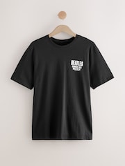 Beatles Black Regular Fit Band Graphic Print T-Shirt - Image 5 of 8