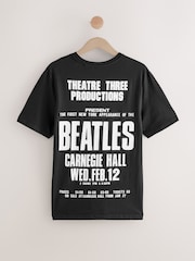 Beatles Black Regular Fit Band Graphic Print T-Shirt - Image 6 of 8