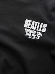 Beatles Black Regular Fit Band Graphic Print T-Shirt - Image 7 of 8