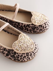 Tan/Animal Heart Mary Jane Shoes - Image 4 of 5