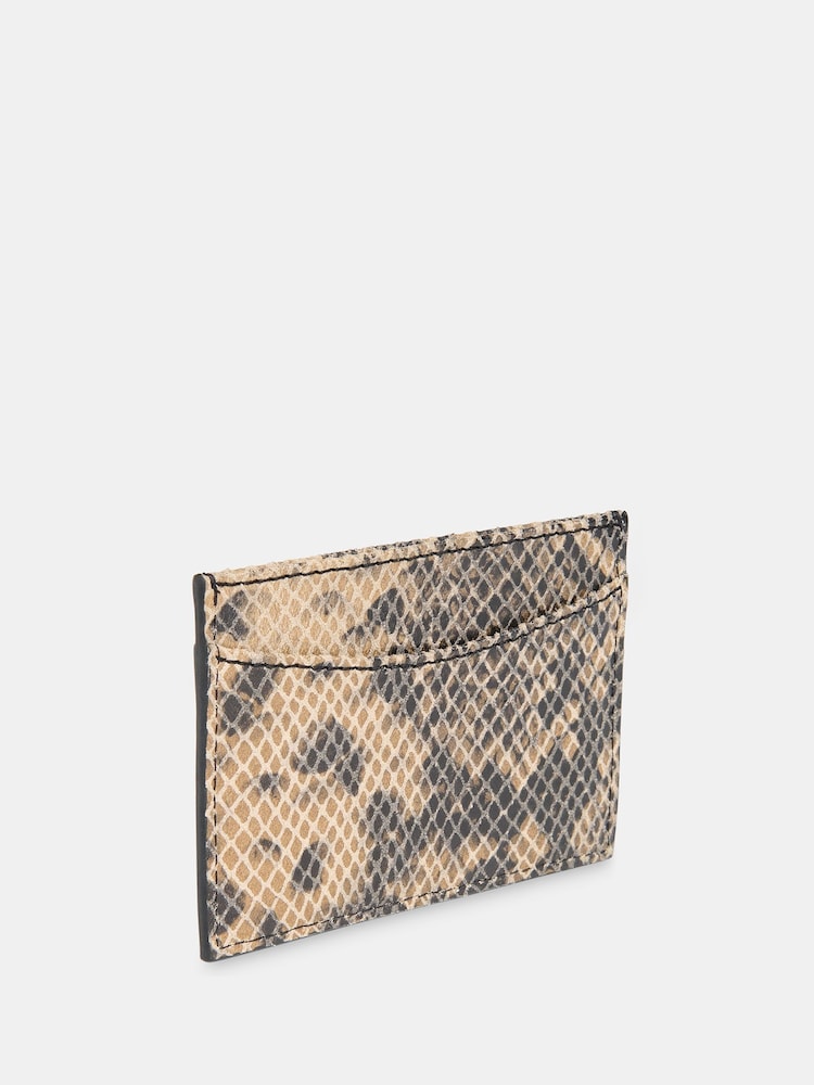 Whistles Animal Snake Print Card Holder - Image 2 of 5