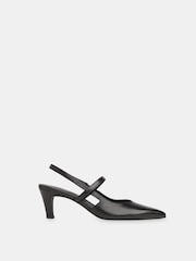 Whistles Black Cecily Slingback Heels - Image 2 of 4