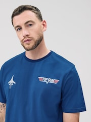 Navy Regular Fit Regular Fit Top Gun License T-Shirt - Image 4 of 8