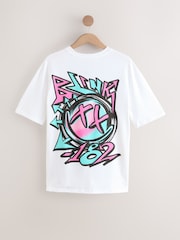 White Blink 182 - Ajustement régulier - T-shirt imprimé graphique Band - Image 7 de 9