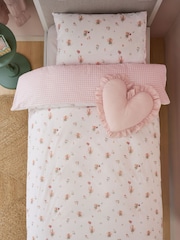 Pink Bunny Supersoft Brushed Cotton Supersoft Brushed Duvet Cover and Pillowcase Set - Image 2 of 6