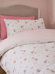 Pink Bunny Supersoft Brushed Cotton Supersoft Brushed Duvet Cover and Pillowcase Set - Image 3 of 6