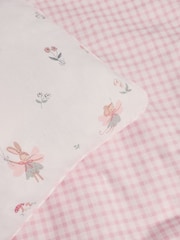 Pink Bunny Supersoft Brushed Cotton Supersoft Brushed Duvet Cover and Pillowcase Set - Image 6 of 6