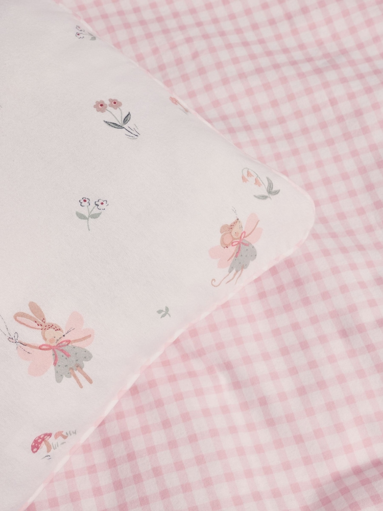 Pink Bunny Supersoft Brushed Cotton Supersoft Brushed Duvet Cover and Pillowcase Set - Image 6 of 6