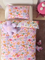 Multi Icon Reversible Duvet Cover And Pillowcase Set - Image 5 of 7