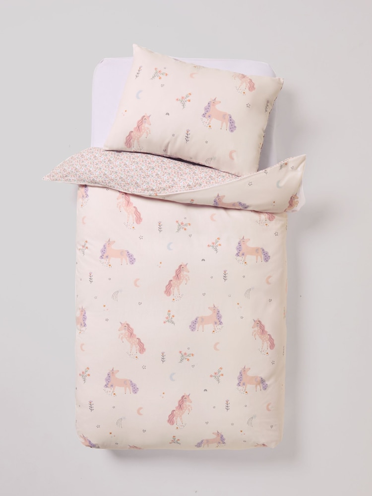 Unicorn Supersoft Brushed Duvet Cover and Pillowcase Set - Image 2 of 6 Unicorn Supersoft Brushed Duvet Cover and Pillowcase Set - Image 2 of 6