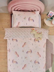 Unicorn Supersoft Brushed Duvet Cover and Pillowcase Set - Image 3 of 6