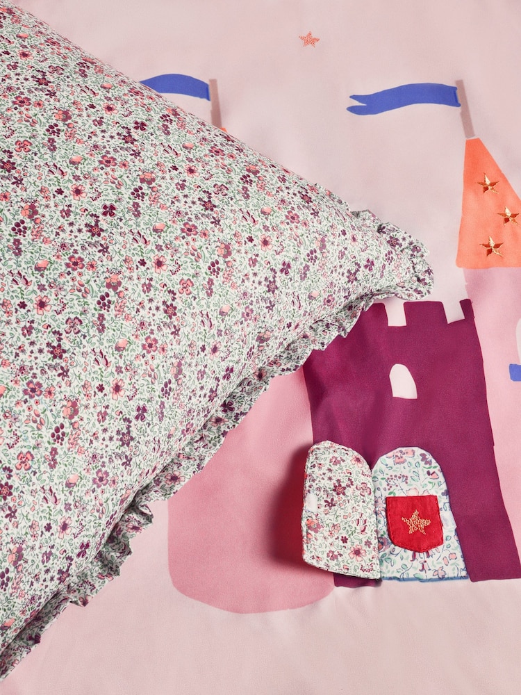 Lilac Unicorn Fairy Castle Duvet Cover and Pillowcase Set - Image 8 of 8
