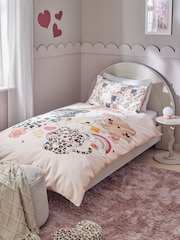 Printed Polycotton Duvet Cover and Pillowcase Bedding Set - Image 1 of 8