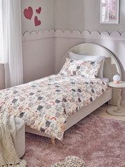 Printed Polycotton Duvet Cover and Pillowcase Bedding Set - Image 6 of 8