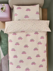 Pink Dinosaur Duvet Cover and Pillowcase Set - Image 2 of 6