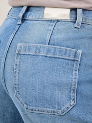 Lipsy Mid Wash Blue Slim Barrel Leg Jeans - Image 4 of 4