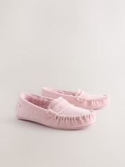 Pink Corduroy Moccasin Slippers - Image 2 of 5