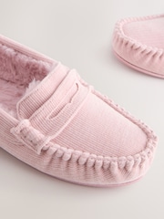 Pink Corduroy Moccasin Slippers - Image 5 of 5