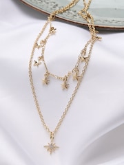 FatFace Star Layered Necklace - Imagen 2 de 2