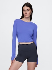 Gap Blue Breathe Long Sleeve T-Shirt - Image 1 of 4