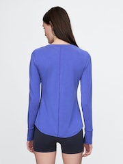 Gap Blue Breathe Long Sleeve T-Shirt - Image 2 of 4
