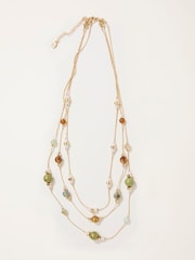 FatFace Bead Layered Necklace - Imagen 1 de 2